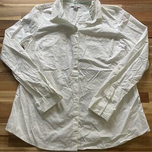Croft & Barrow Cream Button-Up Shirt